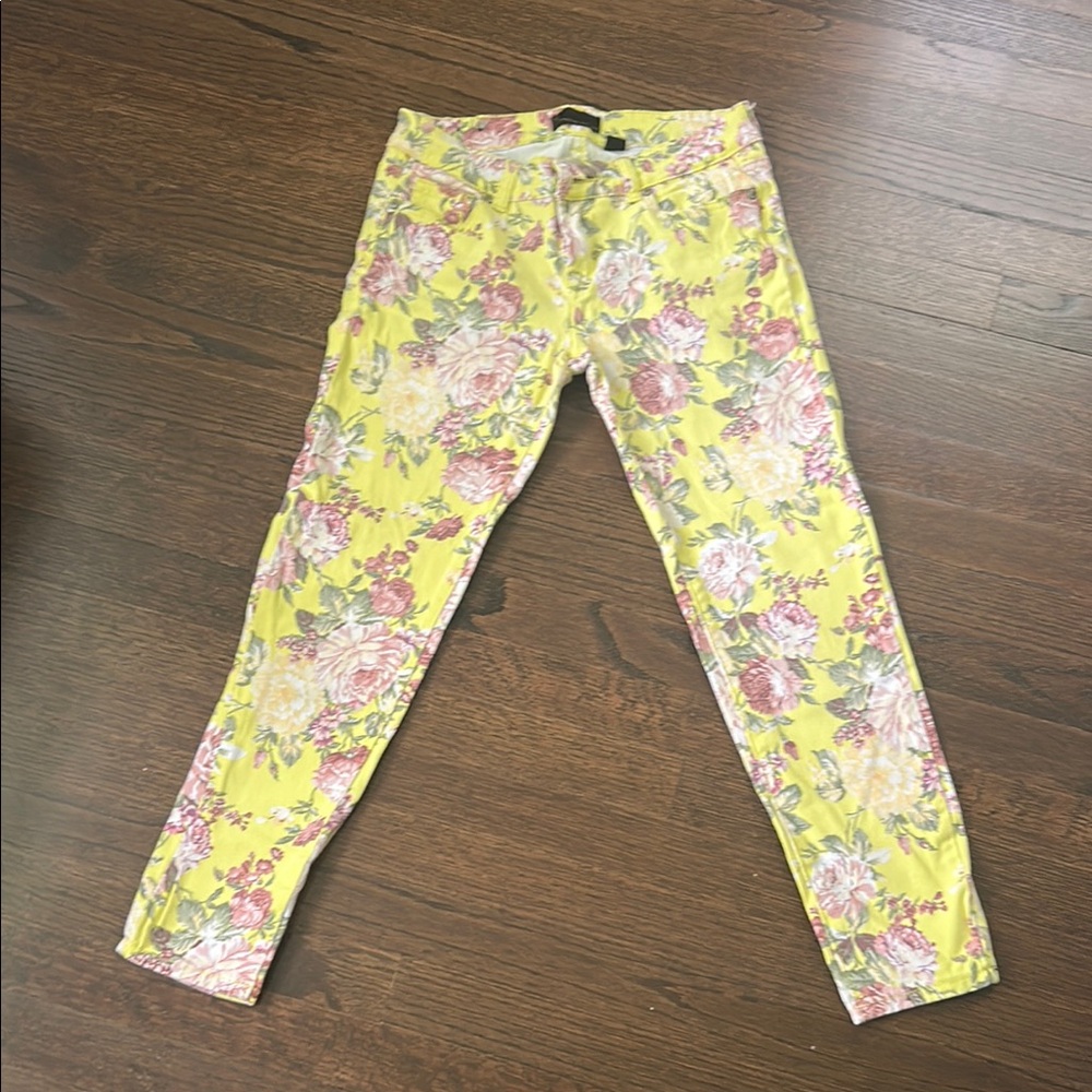 i jeans by Buffalo Floral Skinny Jeans - Yellow and Pink
